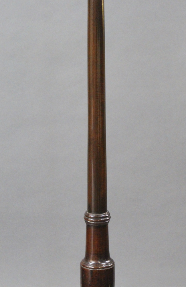 Antique Slender Georgian Mahogany Pedestal - Image 5 of 6