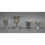 Collection of 4 Solid Silver Cups