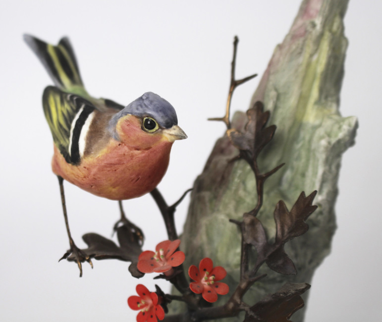 Albany Worcester Porcelain & Bronze Chaffinch - Image 5 of 6