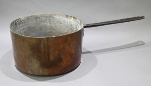 Very Large English Georgian Copper Saucepan