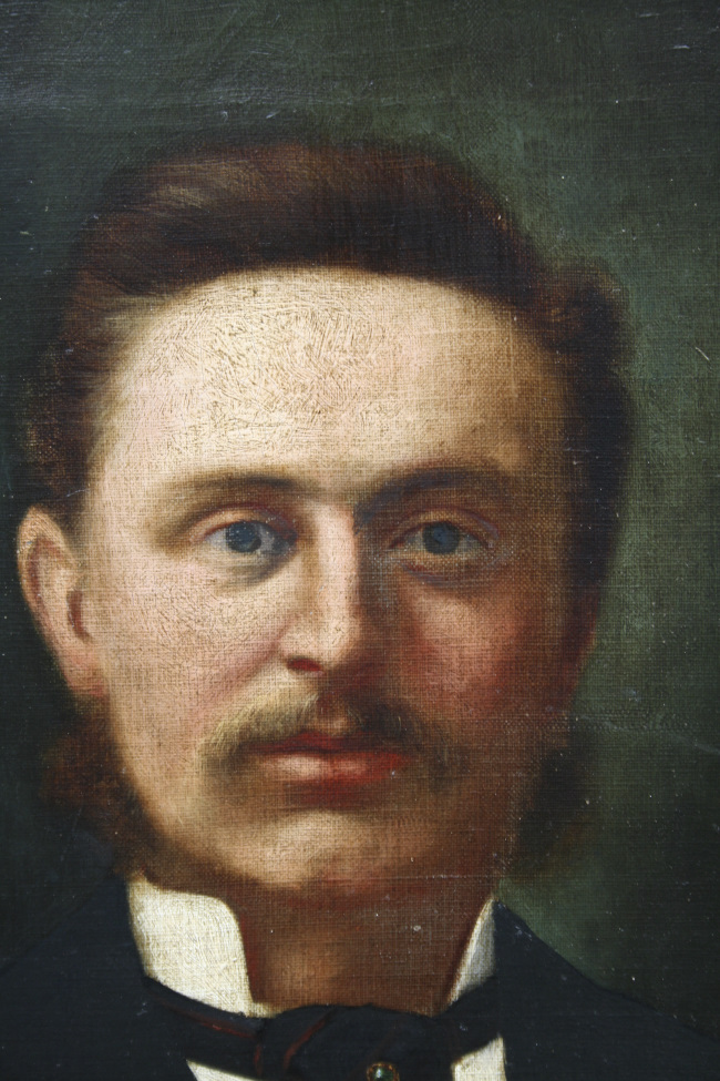 19th c. Portrait Oil on Canvas by George Harris (1855-1936) - Image 3 of 14