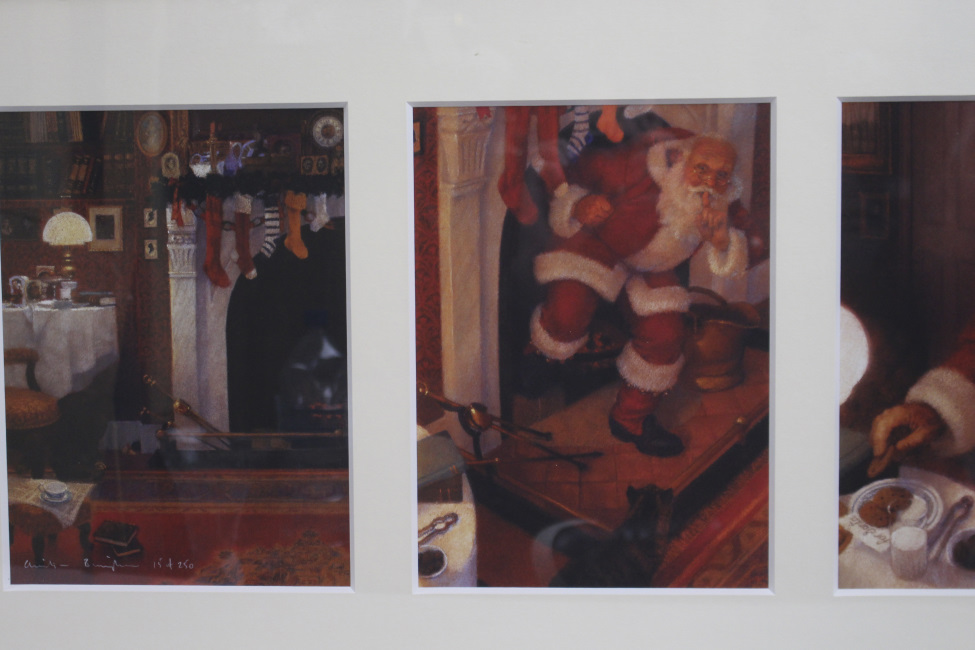 Father Christmas Triptych Print by Christian Birmingham - Image 2 of 5