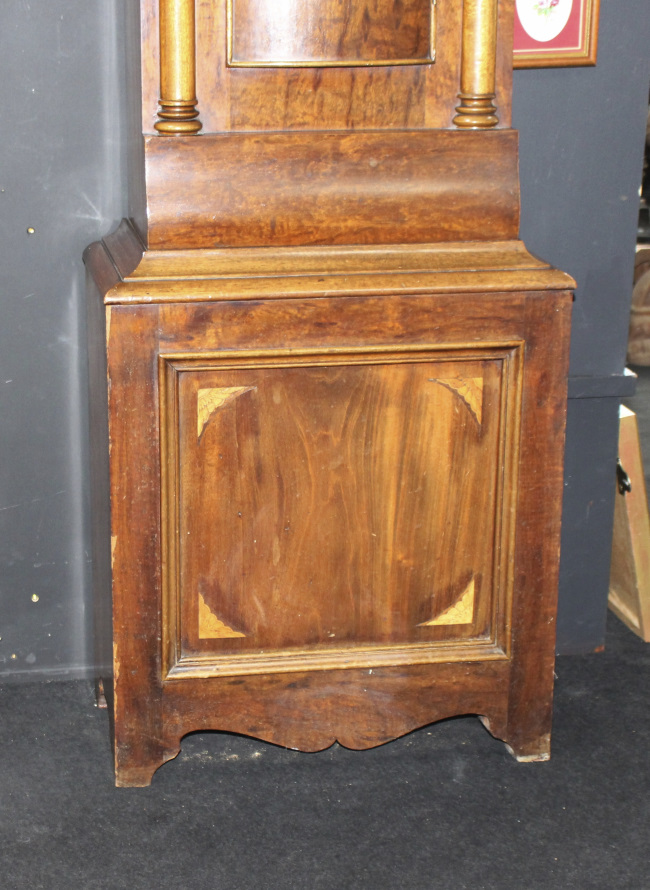 Early 19th c. English Mahogany Brass Arched Dial Longcase Clock - Image 16 of 16