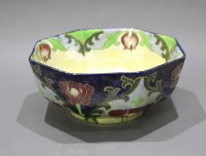 Bursley Ware Octagonal Lustre Bowl