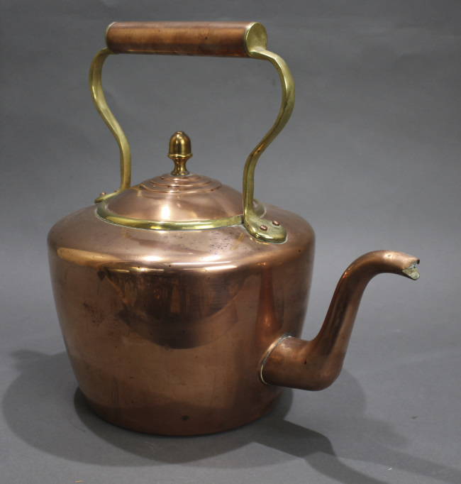 Large Antique English Copper Kettle - Image 2 of 5