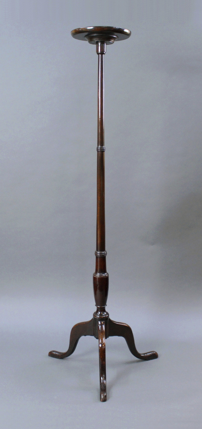 Antique Slender Georgian Mahogany Pedestal - Image 2 of 6