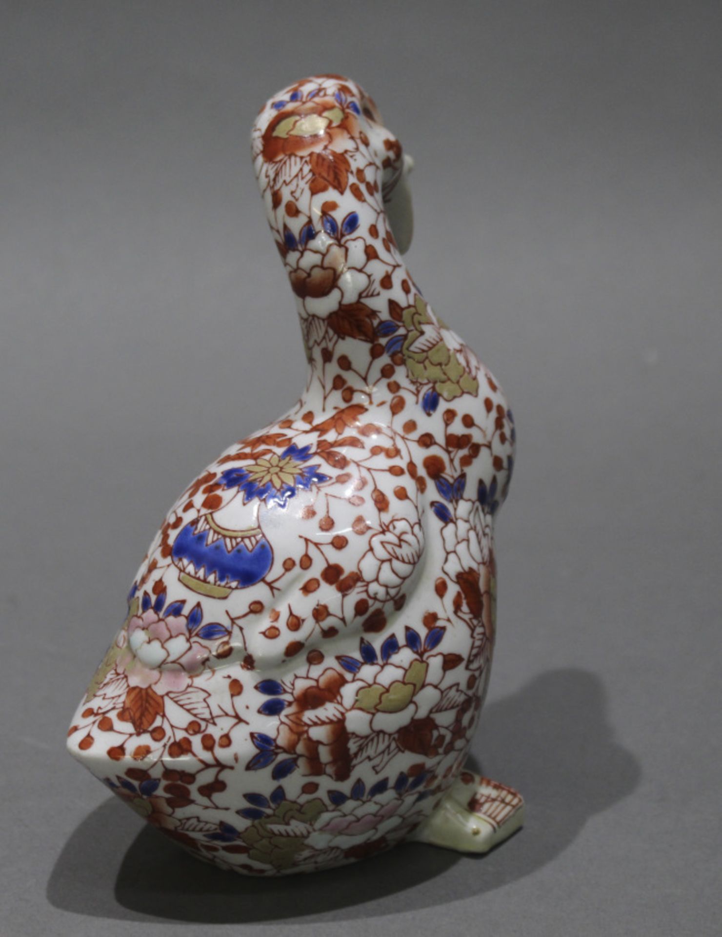 Chinese Imari Quacking Suck Porcelain Sculpture - Image 2 of 3