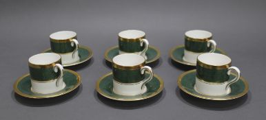 6 Coalport Coffee Cans & Saucers