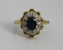 Sapphire & Diamond Ring