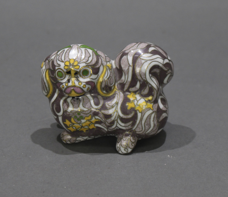 Chinese Cloisonne Enamel Pekinese