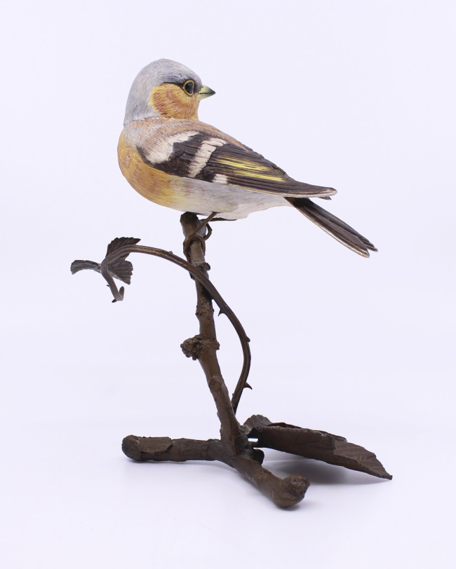 Albany Worcester County Birds Porcelain & Bronze Chaffinch - Image 3 of 9