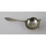 English Mid 20th c. Solid Silver Tea Strainer