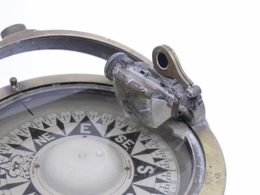 Early 20th c. Bronze Gimballed Compass by F.Smith & Sons - Image 11 of 11