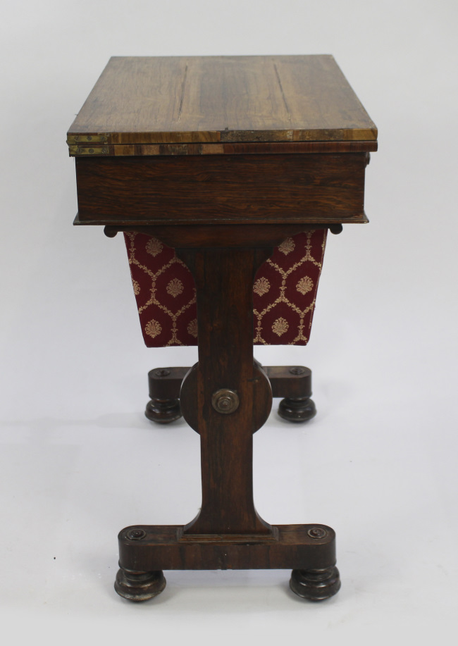 William IV Rosewood Card & Works Table - Image 4 of 10