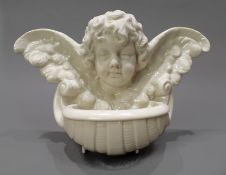 Belleek Holy Water Cherub Font c.1930