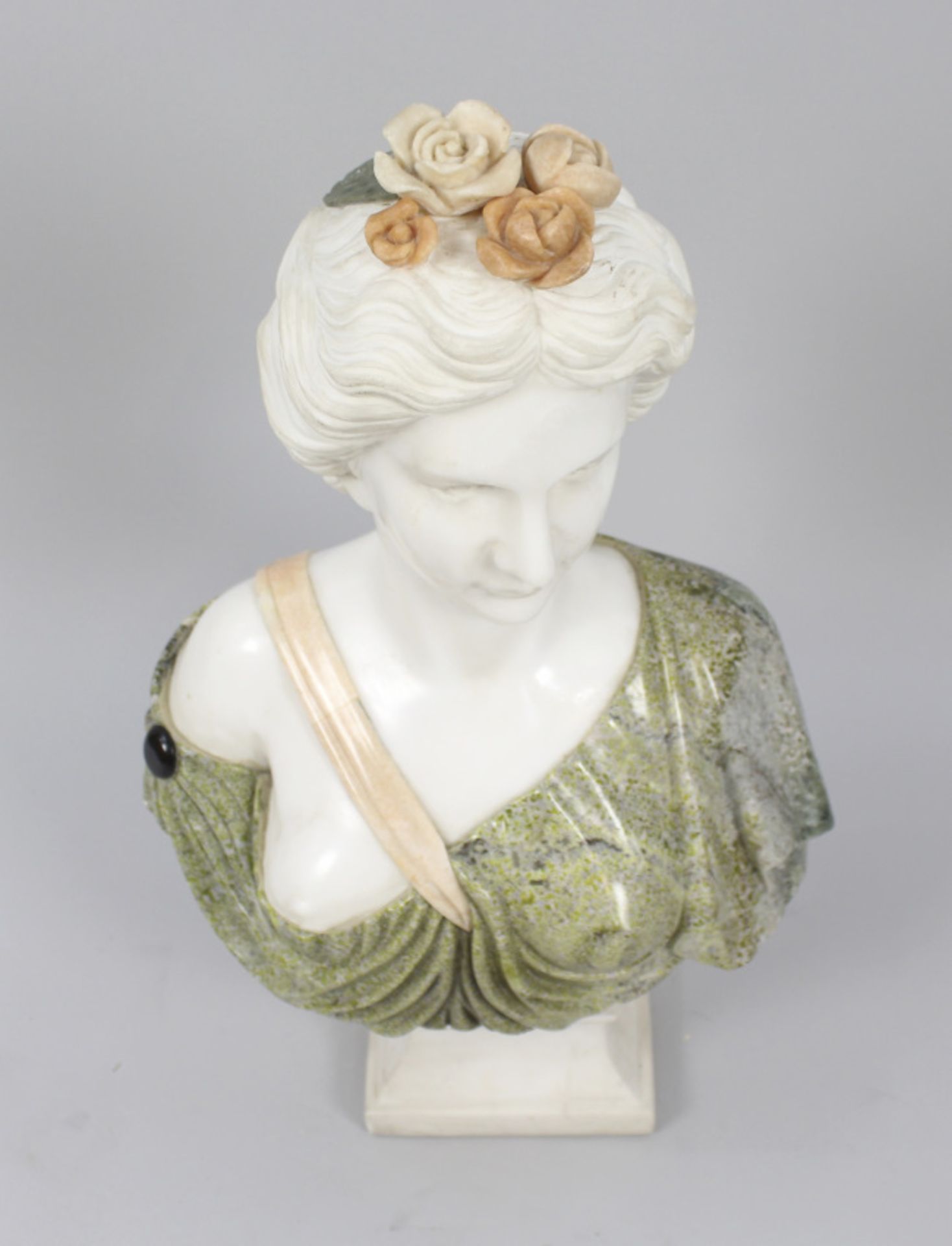 Classical Style Marble Bust of Lady - Image 5 of 10