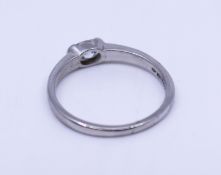 Oval Brilliant Cut 0.65 Carat Diamond Platinum Ring