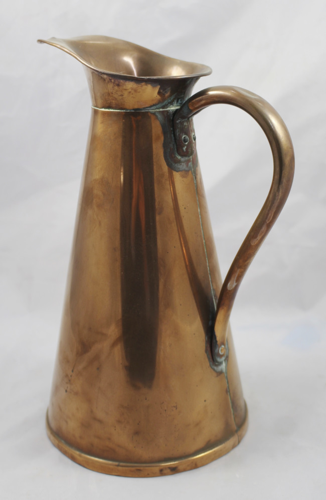 Vintage English Copper 4 Pint Jug by J.S & S