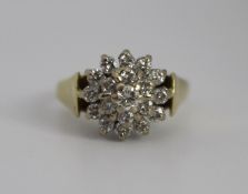 Diamond Cluster Ring