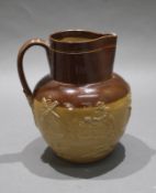 Late 19th c. Royal Doulton Lambeth Glazed Earthenware Jug