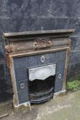 Silver Vintage Cast Iron Fire Surround