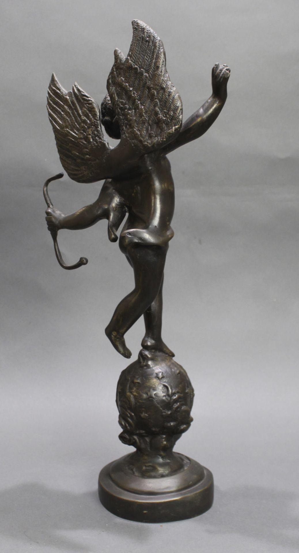 Decorative Bronze Cupid Sculpture - Image 2 of 3