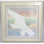 Limited Edition Artwork "Honkers Landing" Set in Frame