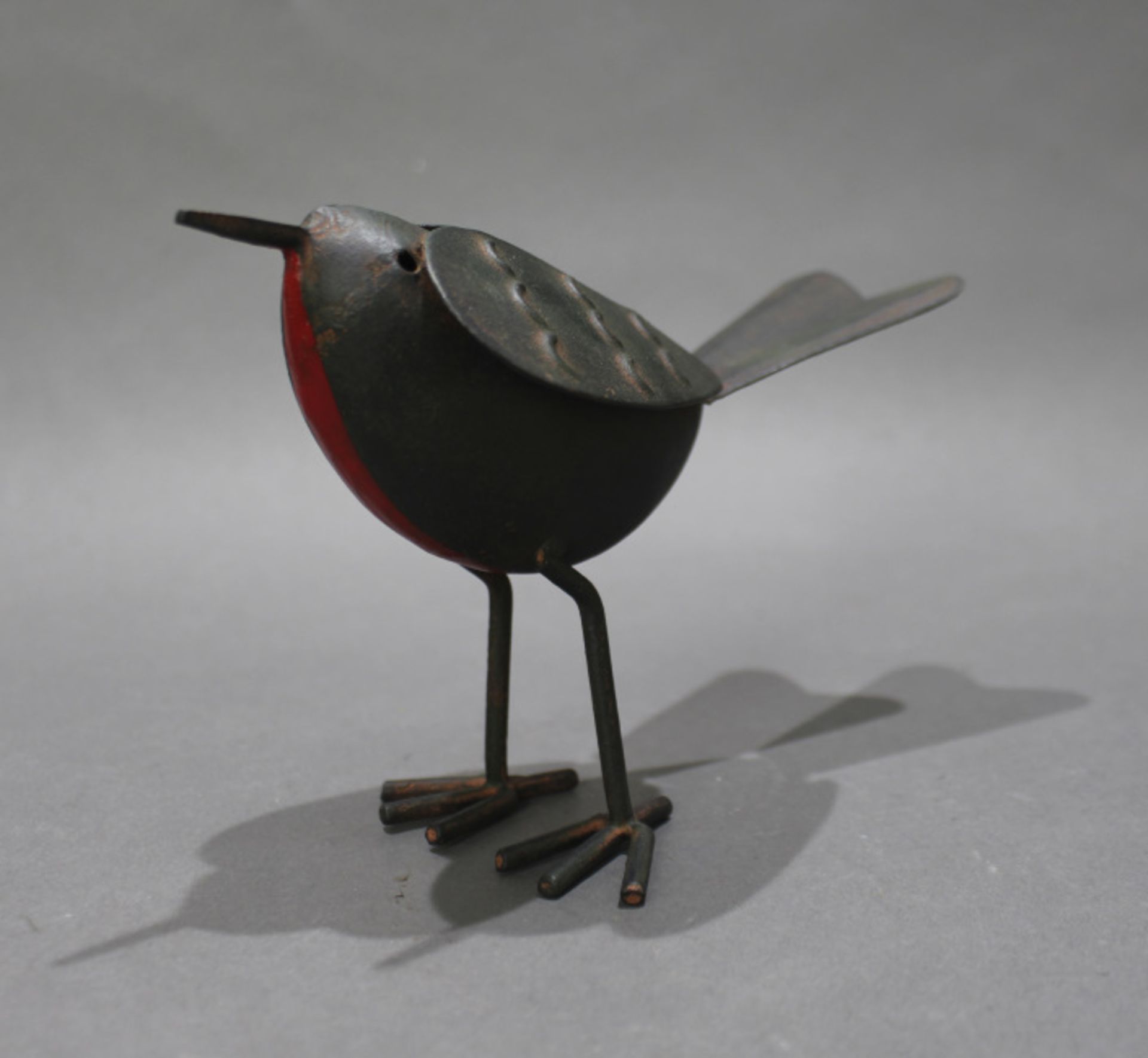 Set of 6 Hand Painted Metal Robin Red Breasts - Image 3 of 6