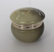 Vintage Hand Carved Italian Alabaster Pill Box