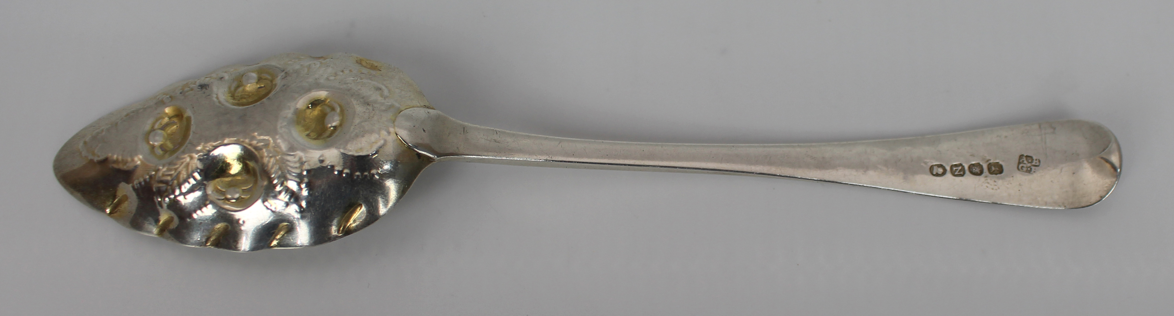 George III Solid Silver Berry Spoon London 1808 - Image 4 of 5