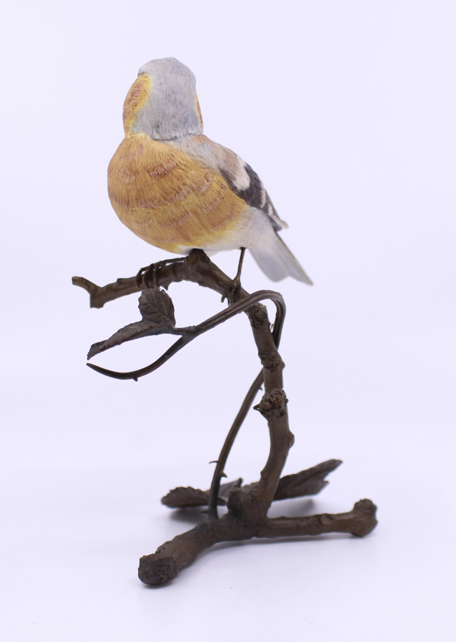Albany Worcester County Birds Porcelain & Bronze Chaffinch - Image 4 of 9