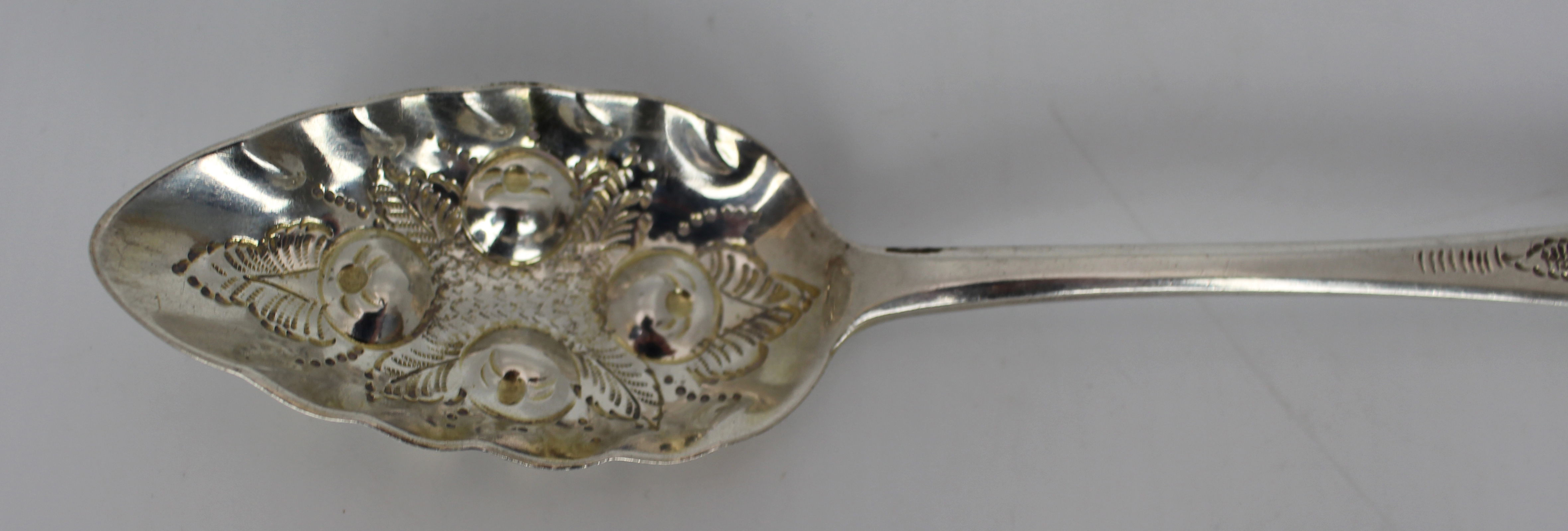 George III Solid Silver Berry Spoon London 1808 - Image 2 of 5