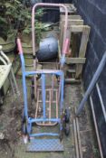 Pair of Old Metal Sack Trolleys