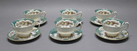 Set of 6 Duchess Tea Cups & Saucers Chatsworth Collection