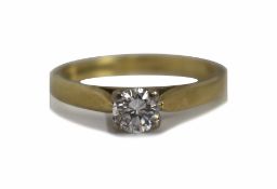 Diamond Solitaire Ring 0.42 Carat