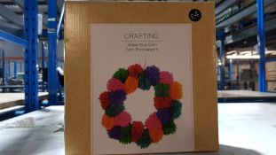(14C) 33x Craft Items. 9x Crafting Make Your Own Pom Pom Wreath (Units Appear As New). 9x Crafting
