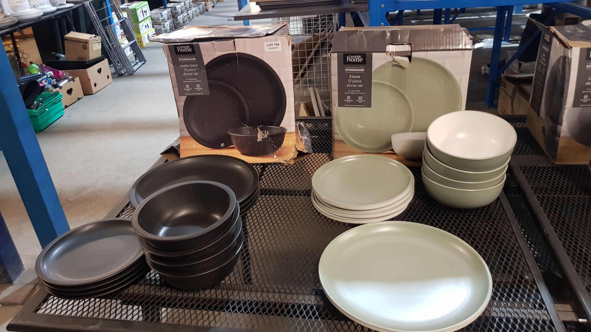 (1A) 2x Items. 1x GH Stoneware Matte Black 12 Piece Dinner Set. 1x GH Stoneware 2 Tone 9 Piece Dine - Image 3 of 3