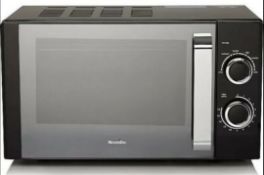 (15) 2x Items. 1x Breville 17L Solo Microwave Oven Black RRP £69.99. (Item Appears As New, But Has
