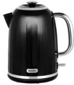 (15) 3x Kettle Items. 1x Breville Impressions Collection Gloss Black Jug Kettle. 1x GH Fast Boil Bl