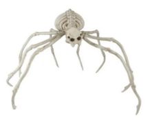 (11H) Mixed Lot Of Halloween / Scary Items & Toys. To Include Animated Dolls, Giant Spider Skeleton