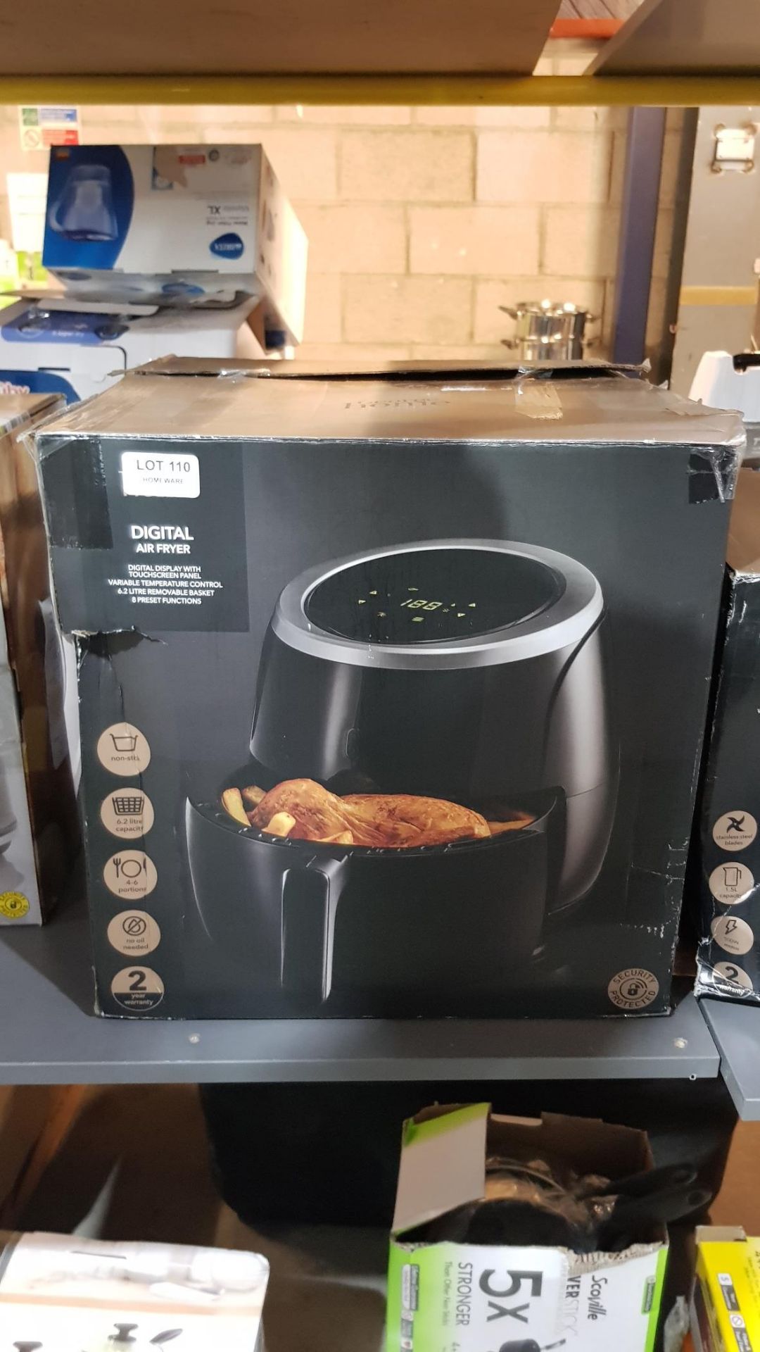 (15B) 4x Items. 1x GH Digital Air Fryer. 1x GH 500W High Power Glass Blender (Contents Appear As Ne - Image 6 of 10