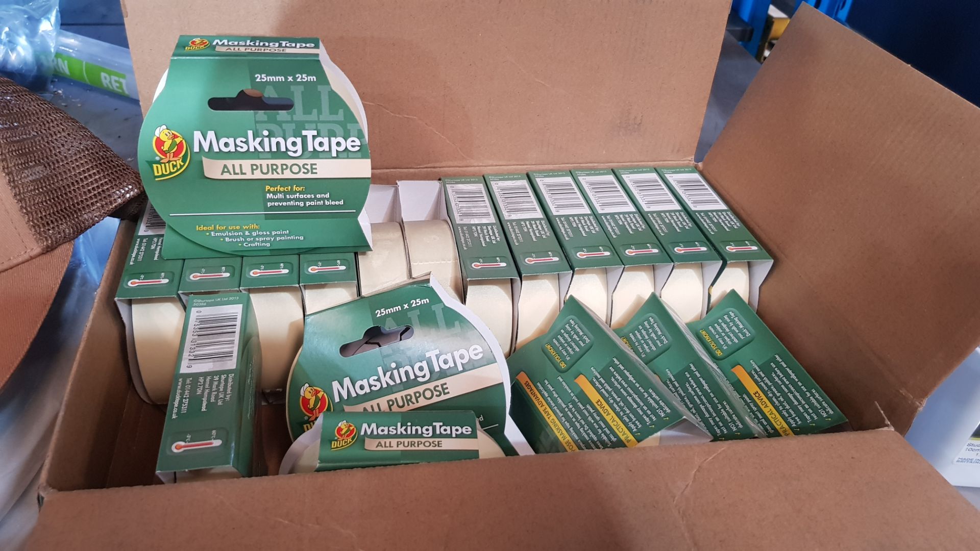 (8C) Mixed Lot – Contents Of Bay. To Inc 19x Duck All Purpose Masking Tape (25mmx 25m) - All Units - Image 7 of 13