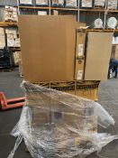 Pallet of Office Equipment (Inc Waste Bins, Ring Binders & Filing Equipment + HP Printer Cabinets)