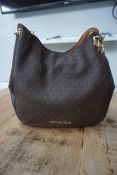 Michael Kors Lillie Large Chain Shoulder Brown/Acorn