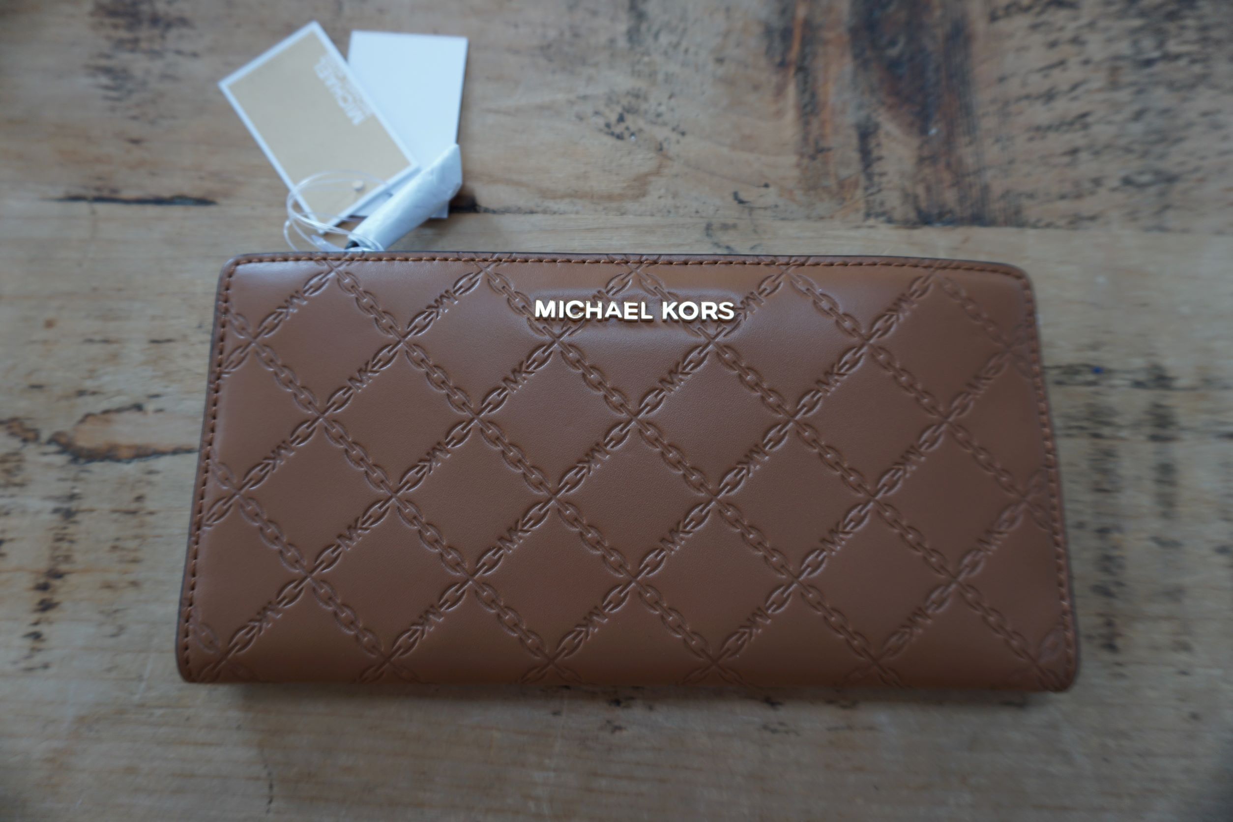 Michael Kors Money Pieces Large Card Case Acorn