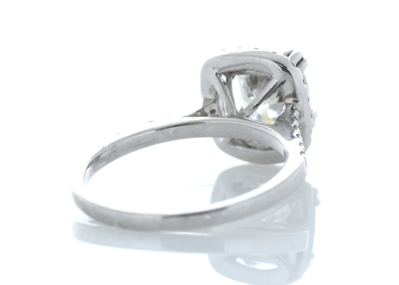 18ct White Gold Halo Set Ring 2.63 Carats - Image 3 of 4