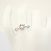 IDL Certificated 14K White Gold Diamond Ring (Total 0.29 ct Stone)