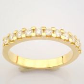 IDL Certificated 14K Yellow Gold Diamond Ring (Total 0.55 ct Stone)