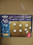 LED Chain Cinematic Scrable light RRP £10 Grade U.
