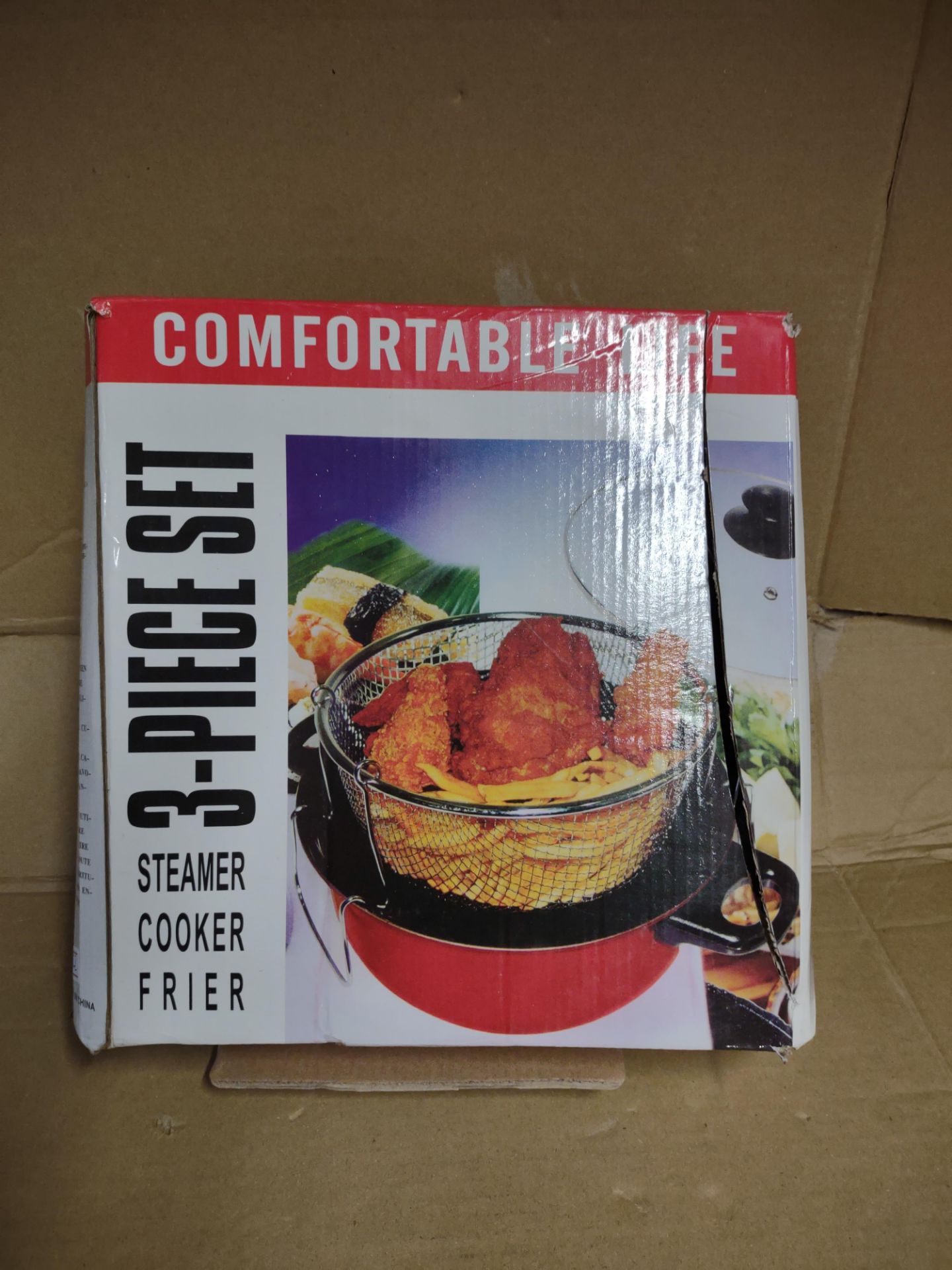 3pc set, steamer, cooker, fryer RRP £10 Grade U.